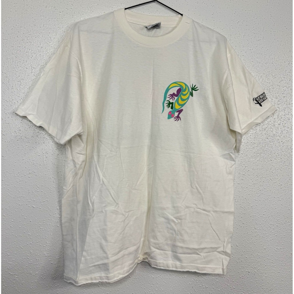 Harlequin 1989 Dizzy Lizards Susan Costello Graphic Tee White Crewneck Men's XL